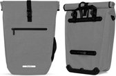 LifeGoods - Simple - 25L - Étanche - Également pour Vélo électriques - Impression réfléchissante - Se transporte comme sac à main et sac à bandoulière - Grijs