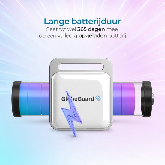 GlobeGuard® GPS tracker – Bluetooth tracker - Koffer tracker - SmartTag – Keyfinder – Waterdicht – Wereldwijd bereik - Geen abonnement - Werkt zonder