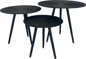 Oist Design Romee set of 3 Coffee Table - Aluminium Black - 48 x 48 x 40 cm