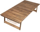 Table de pique-nique pliante Rustiq 70x150x35cm – Table de camping pliable – Table en bois faite à la main – Table de camping – Table de patio – Repas et sièges extérieurs – Wood - Noyer
