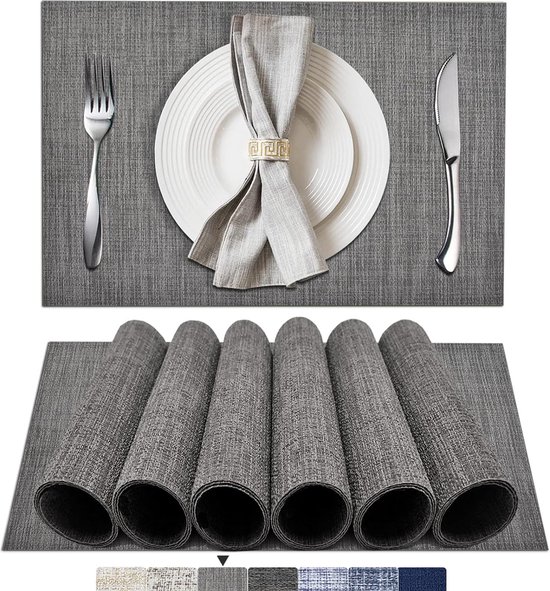 Tafel placemats set van placemats dineren kerst eetkamer bol