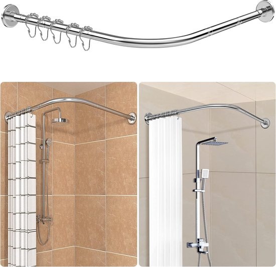 Douchegordijnstang bol