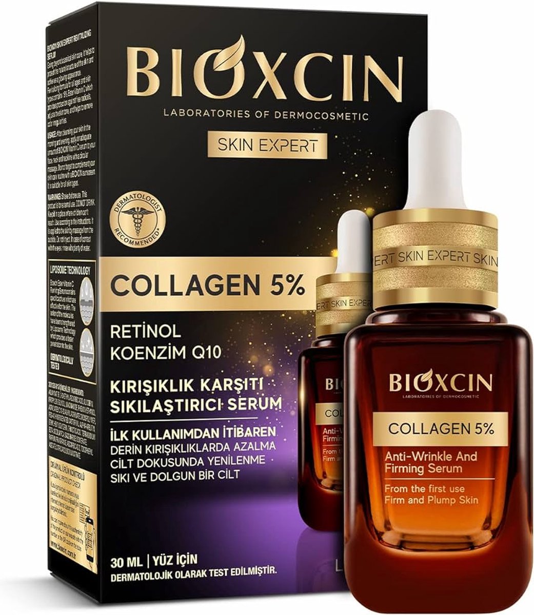 Goedkoopste Bioxcin Collageen Serum - Collageen 5 Intensive Care Serum 30 ml - Huidverstevigend en anti-rimpel- Serum - Collageen serum - huidverzorging