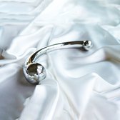 Stimulateur en acier de Luxe IntiMate® SensualSteel - Exploration du point G et de la prostate - Convient aux couples - Jeu de température et découverte de l'orgasme - 19 cm