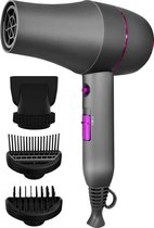 Bol.com Nuvance - Föhn met 3 Opzetstukken - 4 Standen - Ionische Haardroger - Haarföhn voor Krullen - Reisfohn - Hair Dryer aanbieding