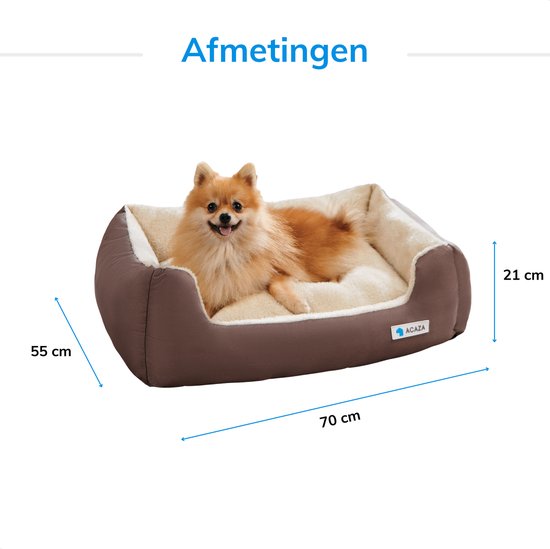 Panier pour Chien - Lit pour Animaux - 70 x 55 x 21cm - Marron