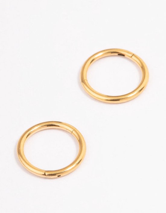 Knoop oorstekers goud - 8 mm diameter