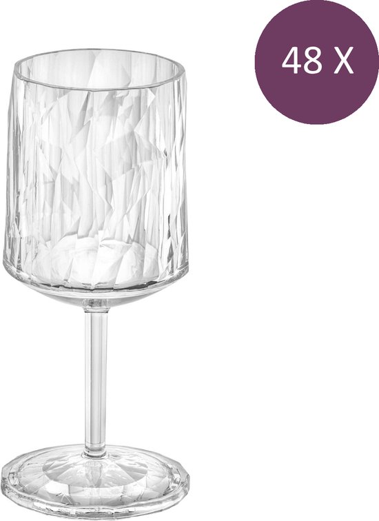 Koziol - Superglas Club No. 09 Wijnglas 200 ml Set van 48 Stuks - Kunststof - Transparant