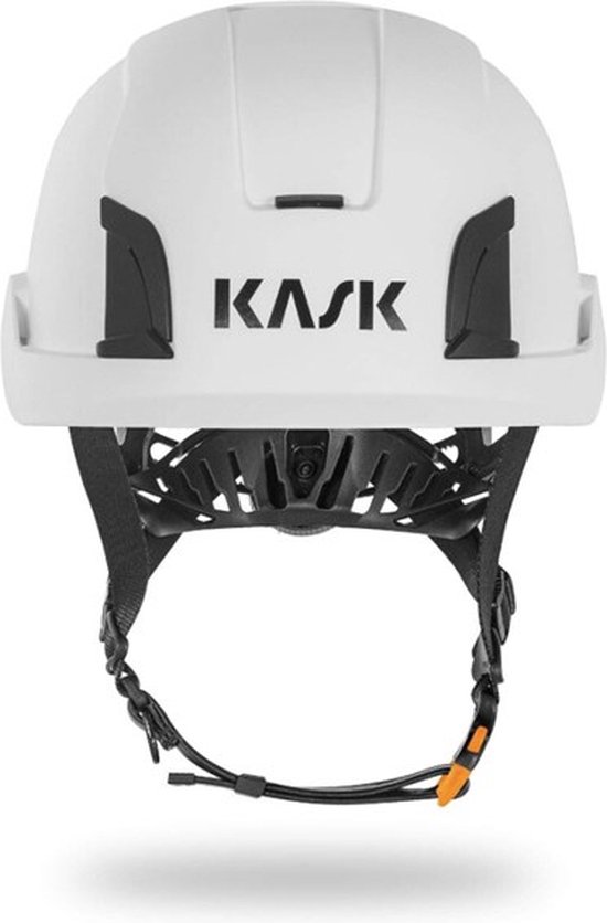 KASK Zenith X veiligheidshelm - met draaiknop en kinband clips - wit