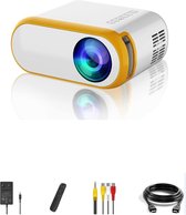 Mini Beamer - Projecteur - Mini Video Beamer - Wifi - 1080P Full HD - Projecteur portable - Compatible avec iPhone/ Samsung/Hauwei/TV Stick/TV-Box/ HDMI/USB/TF/SD-Karte/VGA/AV Audio