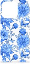 Case voor Geschikt voor iPhone 14 Pro Flowers Blue