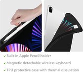 Peachy Keyboard bookcase hoes voor iPad Pro 11 inch (2018 2020 2021 2022) & iPad Air 4 en iPad Air 5