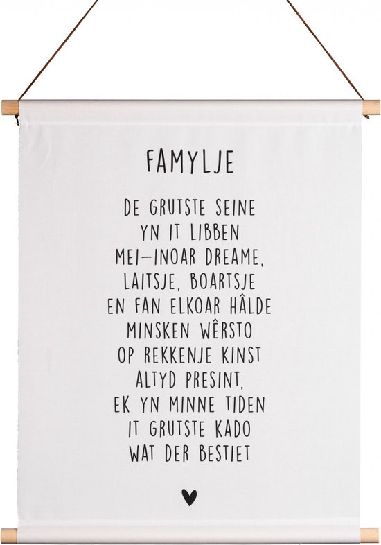 Friese Textielposter - Famylje - Krúskes