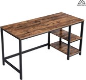 MIRA Home - Bureau - Table - Marron - Bois - 140x60x75cm