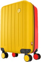 Suitmycase Handbagagekoffer - Reiskoffer - Yellow Bananas en Red Velvet - 55cm - koffer handbagage 35L