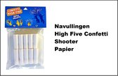 10x Recharge High Five Confettis Shooter avec des chutes de papier - papier de tir high five party à thème festival anniversaire mariage