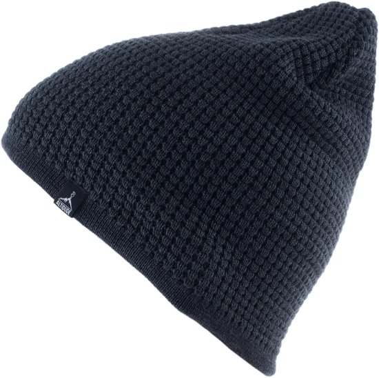 Altidude WAFFLE Dark Grey Unisex, muts met vierkante structuur, dubbellaags Buitenkant: 50% Scheerwol (Merino) / 50% Dralon acryl // Voering: 100% Scheerwol (Merino)