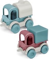 Wader RePlay Kid Cars - Tankwagen & Vrachtwagen set - Duurzaam Speelgoed - Peuter Speelgoed - Kinderspeelgoed 1 Jaar