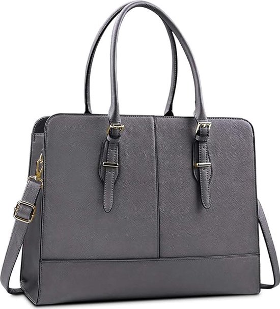Sac Fourre-tout En Cuir Véritable Pour Femme – Grand Modèle 38x17,5x29 Cm, Petit 35x17x25,5 Cm – Multi-compartiments, Fermeture Boucle – Sac Travail, Shopping, Quotidien