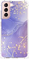 Back Cover geschikt voor Samsung Galaxy S21 FE Watercolor Paars