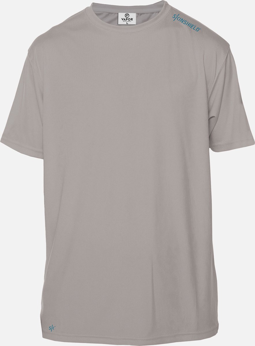SKINSHIELD - UV-sportshirt met korte mouwen voor heren - FACTOR 50+ Zonbescherming - XXL