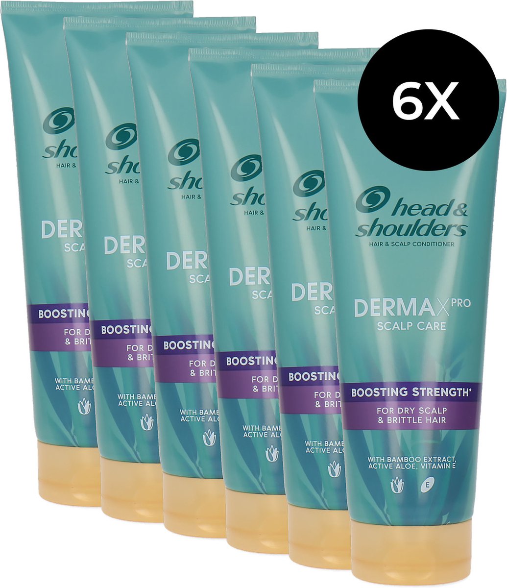 Head & Shoulders DermaXPro Boosting Strength Conditioner 6 x 200 ml (voor breekbaar haar)