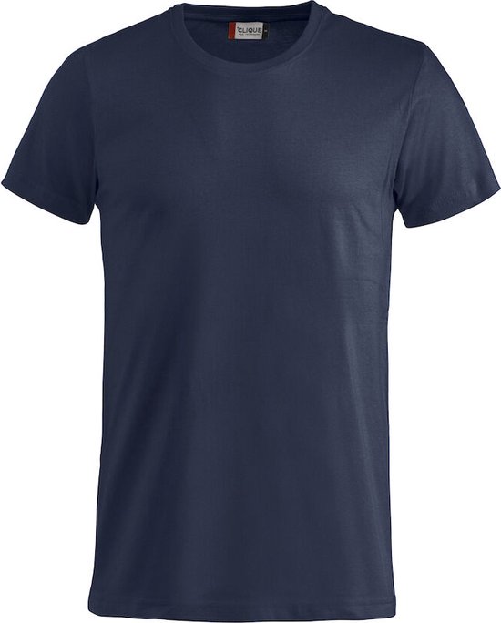 Clique 2 Pack Basic Fashion-T Modieus T-shirt kleur Navy Blue maat L