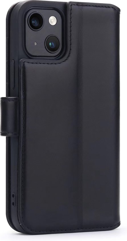 iPhone 15 Hoesje - Luxe MobyDefend Wallet Bookcase - Zwart - GSM Hoesje - Telefoonhoesje Geschikt Voor iPhone 15 - MobyDefend
