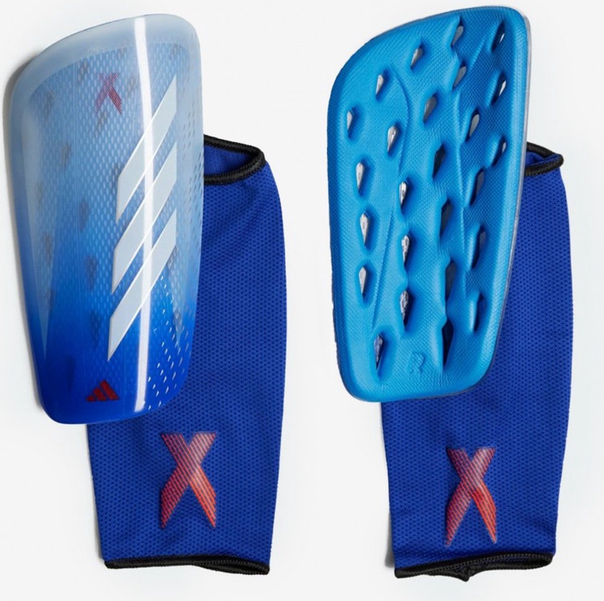 Adidas X League Scheenbeschermers Blauw wit L