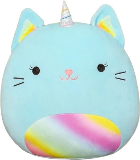 Squishmallow - Kawaii knuffel - Blauwe Eenhoorn Knuffel