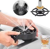 ZWEBY Lave-Verres pour évier de Cuisine, Lave-Verres en Acier Inoxydable Or, Lave-Bouteilles