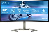 Bol.com Philips Evnia 34M1C5500VA - QHD Curved Gaming Monitor - 165hz - 34 inch aanbieding