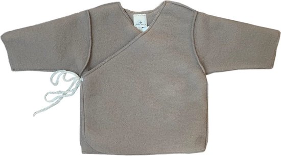 Lille Barn - Baby / Newborn overslagvestje merinowol fleece - maat 56