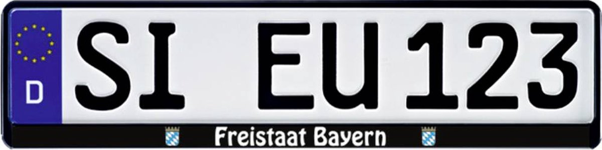 HP Autozubehör Freistaat Bayern Support de plaque d