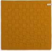 Bol.com Knit Factory Gebreide Keukendoek - Keukenhanddoek Uni - Handdoek - Vaatdoek - Keuken doek - Oker - Geel - 50x50 cm aanbieding