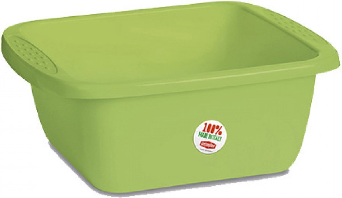 Stefanplast Wasbak Rechthoek 10L Groen