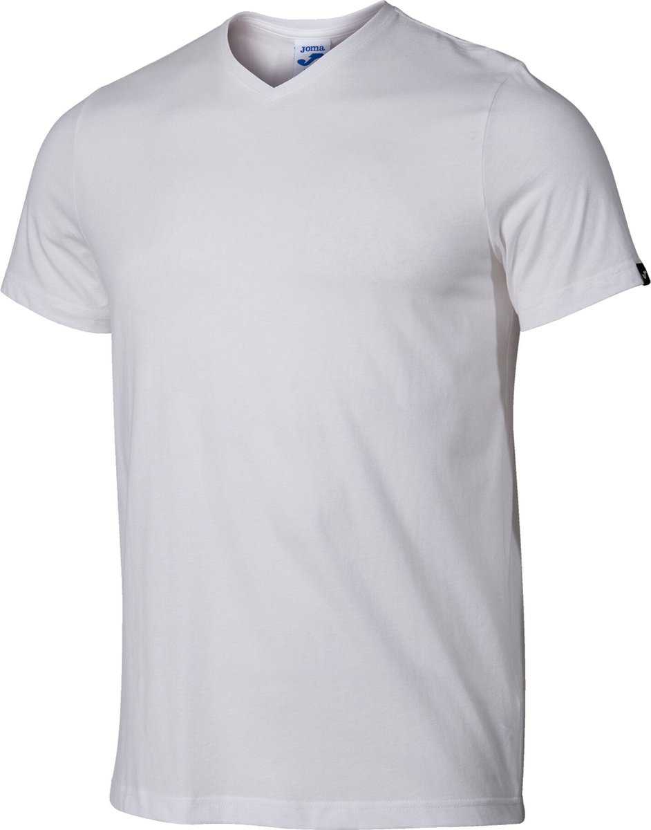 Joma Versalles Short Sleeve Tee 101740-200, Mannen, Wit, T-shirt, maat: S