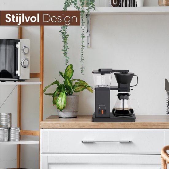 CoolHome Masterbrew Koffiezetapparaat - Koffiezetapparaat Filterkoffie - Met Blooming Functie - Zwart
