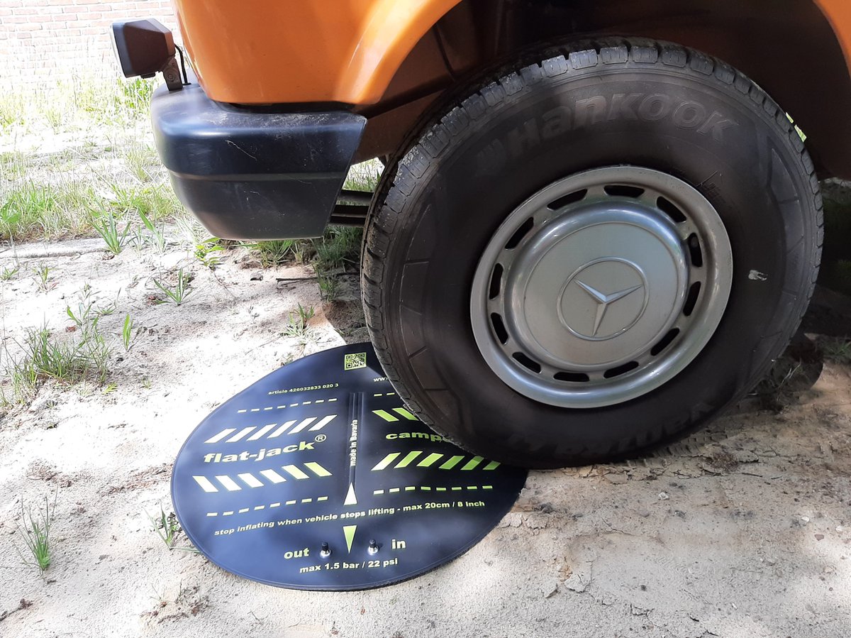 Flat Jack bandenkussen - leveler voor campers en caravans - 6000 kg