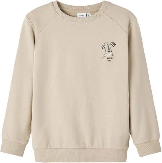 Name it Jongens Sweater Ohulan Oxford Tan - 134/140