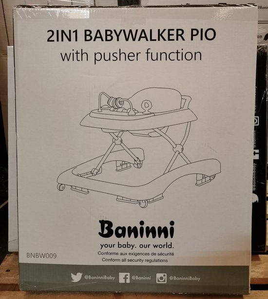 Baninni Loopstoel Pio Roze van Baninni — afbeelding 2