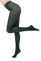 GIULIA Panty - Samba 40 - Opaque - Microvezel - 3D - Extreem zacht - Dikke Panty - 40 Den - Large - Deep Green