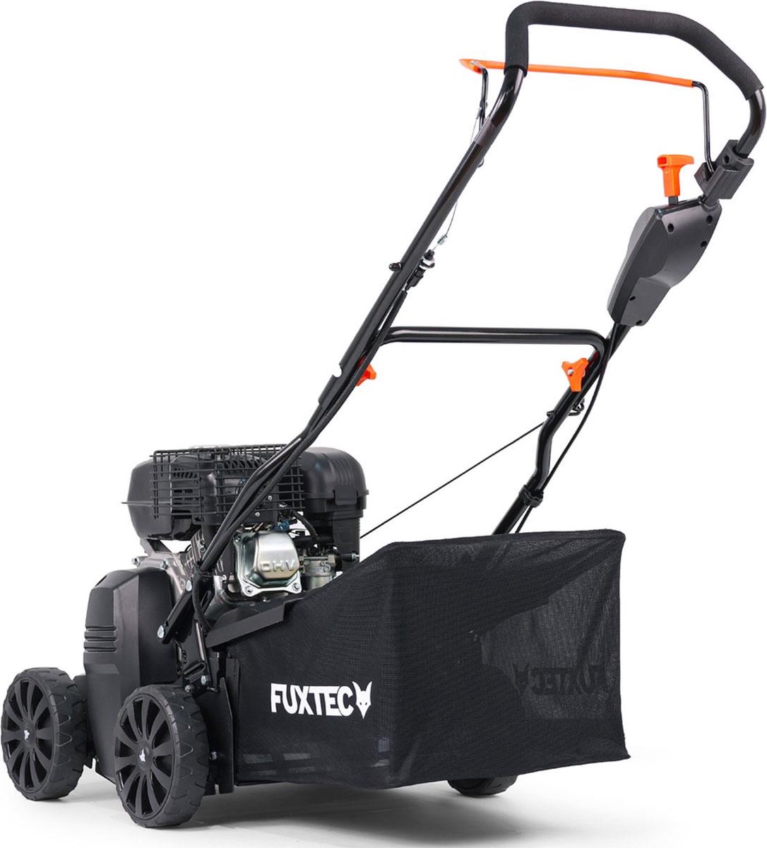 FUXTEC 3-in-1 Benzine Verticuteermachine FX-BV240 – 4-Takt Motor 4,1 kW – 18 Messen & 24 Geveerde Tanden – 45L Opvangbak – Front Handgreep thumbnail 4