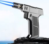 Bright Black Turbo Gun Torch - Briquet de feux d’artifice - Briquet tempête - Brûleur à gaz