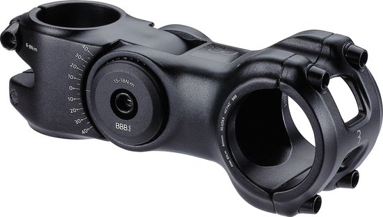 BBB Cycling HighSix OS Stuurpen Fiets 90mm – Verstelbare Stuurpen -40°/+40° hoek – Voor 35mm Sturen – Zwart – BHS-30