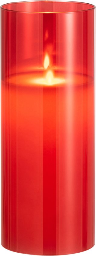 J-Line Ledlamp Blinkend Glas Rood Large