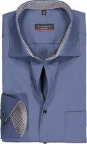 ETERNA modern fit overhemd - Oxford - middenblauw (contrast) - Strijkvrij - Boordmaat: 40