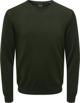 ONLY & SONS ONSWYLER LIFE REG 14 LS CREW KNIT NOOS Heren Trui - Maat L