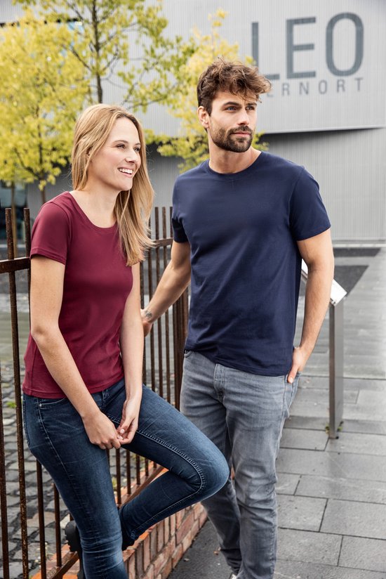 James & Nicholson Lot de 5 T- Shirts Bordeaux Homme, 100% Katoen Col Rond, T-shirts sous-vêtement Taille XXL