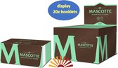 Mascotte Brown Rolls + Tips combi - vloei op rol 5m met 50 tips 20x = 1 display - rolling paper - tips